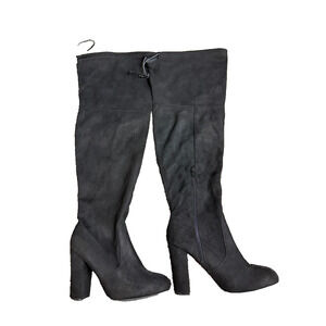 ARQA Studio Black Over-the-Knee Block Heel Boots Size 9W